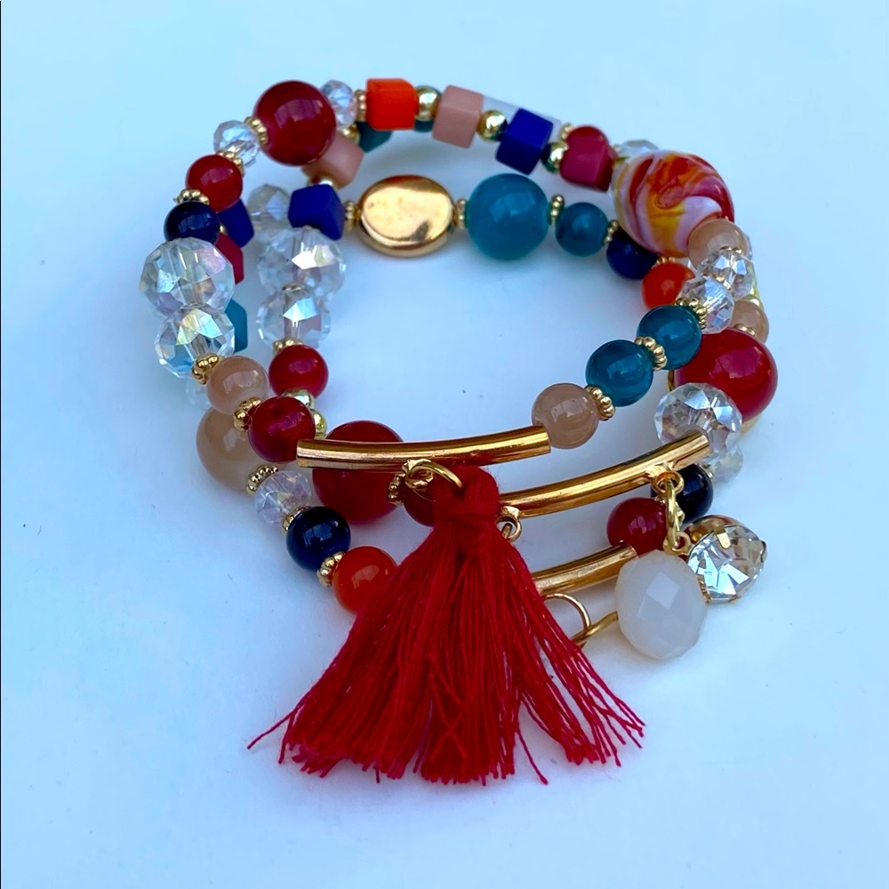 beautiful set of fancy bracelets